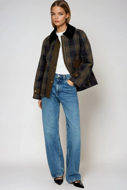 Tessa - Classic Plaid Tailored Jacket