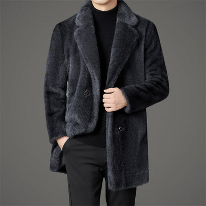 Romano™ Men's Luxury Faux Fur Coat