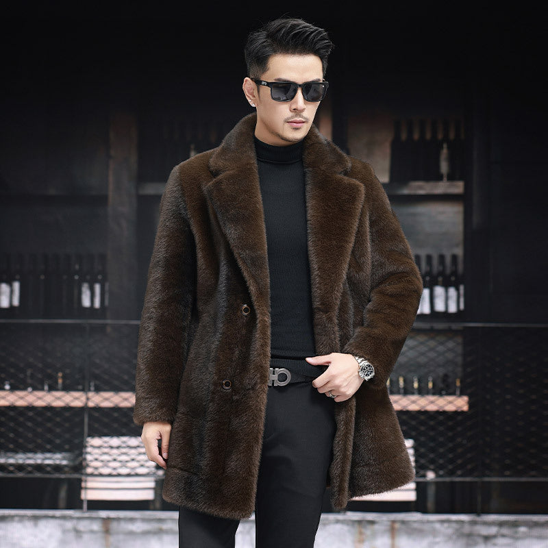 Romano™ Men's Luxury Faux Fur Coat