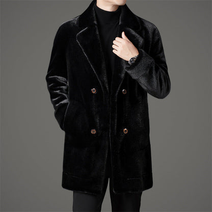 Romano™ Men's Luxury Faux Fur Coat