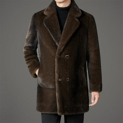 Romano™ Men's Luxury Faux Fur Coat