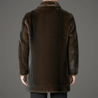 Romano™ Men's Luxury Faux Fur Coat